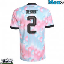Belgium Zeno Debast #2 Replica Away Shirt World Cup 2026 Short Sleeve